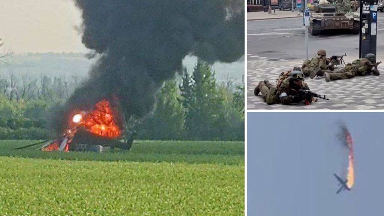 Route bombing, downed helicopters and a plane: the confrontation between Prigozhin and Shoigu is gaining momentum in Russia, Kadyrov has intervened. Photo and video