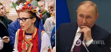 'Standard scum': Sobchak, who dressed up in Ukrainian embroidery, sided with Putin during the rebellion in Russia and received a 'sentence'