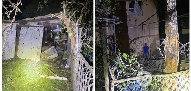 The occupants struck at Nikopol: there are injured, damaged private homes. Photo