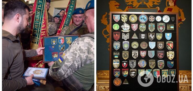"I am honoured": Zelenskyy showed the flag presented by Ukrainian marines
