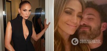 With abs of steel: Jennifer Lopez showed a candid photo of Ben Affleck and caused a furor online 