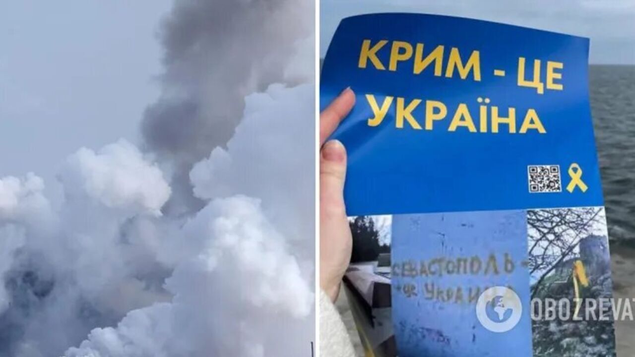 Eksplozje na okupowanym Krymie: składy rosyjskiej armii nagle stanęły w ogniu. Wideo