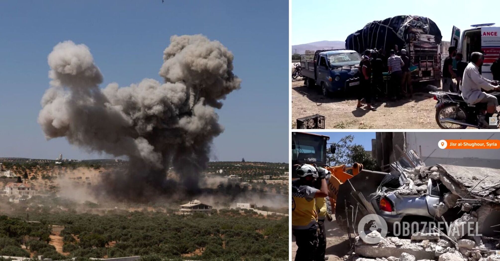 The Russian military struck on the territory of Syria, people were killed