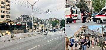 Russians launch two missile strikes on Kramatorsk: hit a catering facility. Photos and video