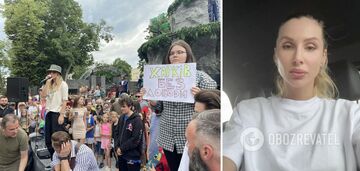 'Byłam bardzo podekscytowana': Łoboda próbowała przeprosić za atak na dziewczynę z transparentem w Charkowie Wideo