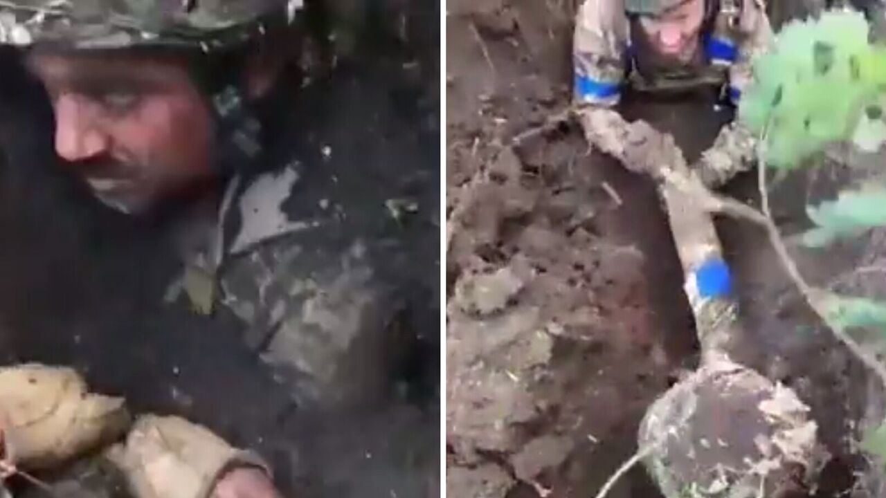 Spod ziemi: żołnierze AFU uratowali towarzysza broni, który został zasypany pod ostrzałem wroga. Wideo