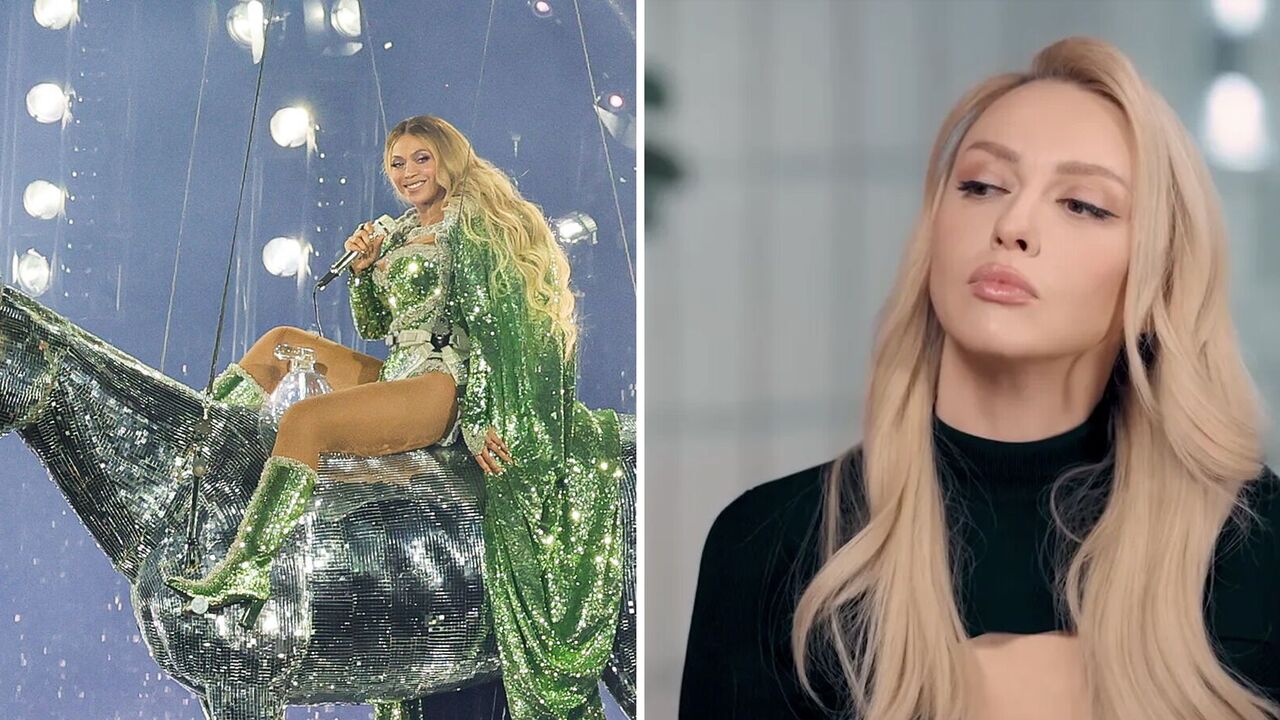 "Peeping at us": Polyakova showed how Beyonce "copied" her show. Photo comparison