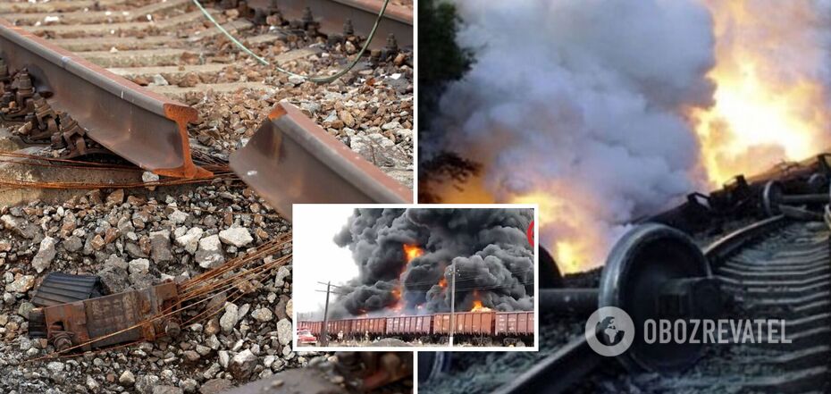 Near Melitopol, railway tracks used by the occupiers to transport personnel and equipment were blown up
