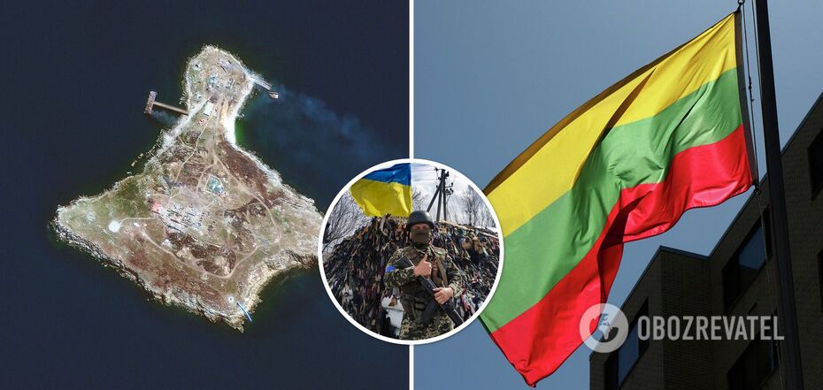 Lithuania Supported Ukraine  on the anniversary of the liberation of the Snake Island
