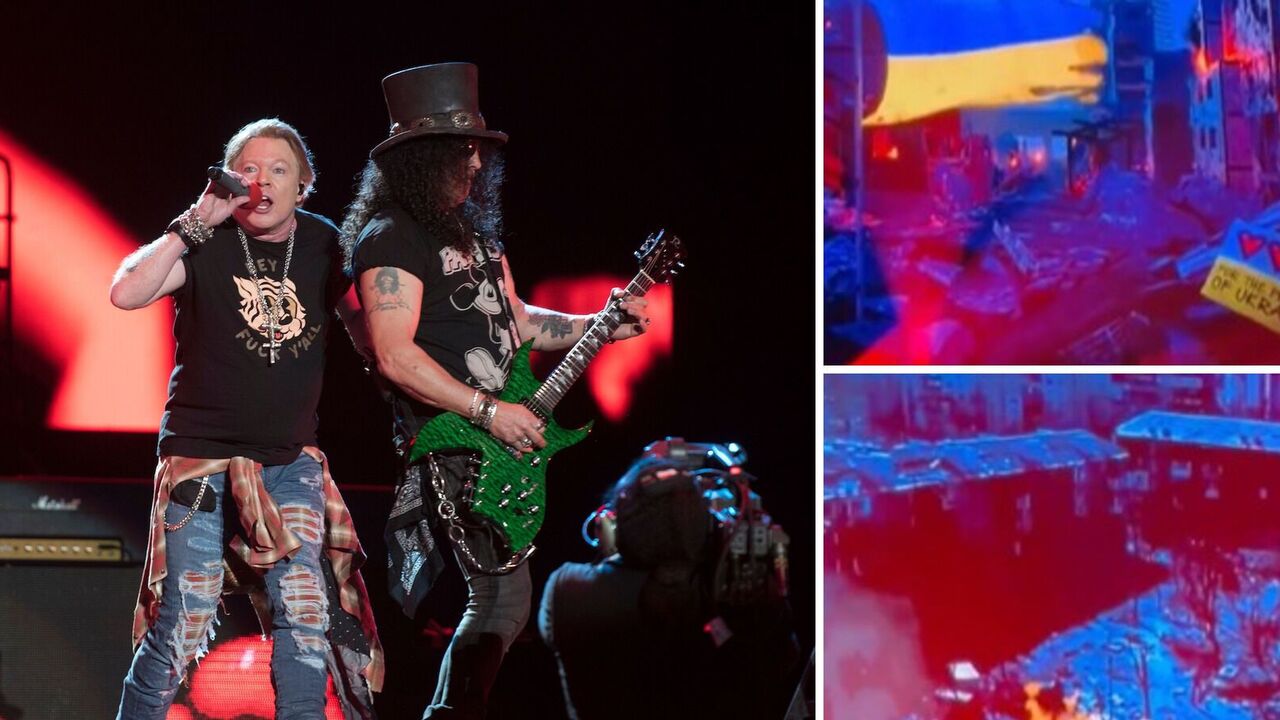 Legendarni Guns N' Roses rozpoczęli światową trasę koncertową piosenką dedykowaną narodowi ukraińskiemu. Wideo