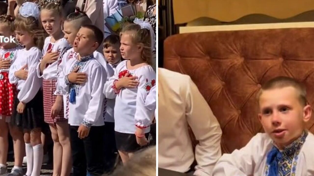 Mały Ukrainiec stał się gwiazdą sieci dzięki zapalającemu wykonaniu hymnu Ukrainy. Wideo