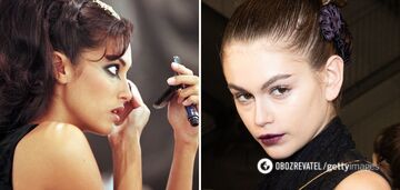 Grunge makeup is back in fashion: what makes it special and how to make the right accents. Photo.  