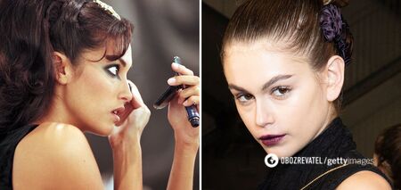Grunge makeup is back in fashion: what makes it special and how to make the right accents. Photo.  