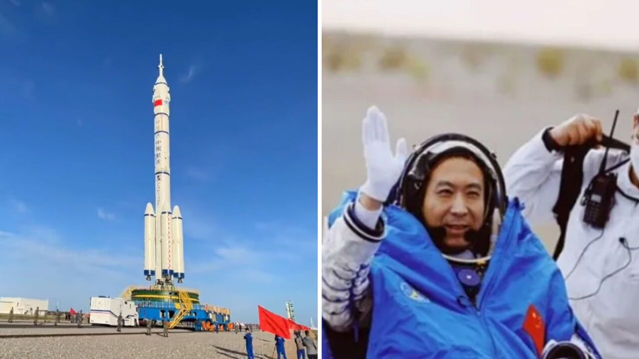 Spędzili 6 miesięcy na stacji kosmicznej: załoga Shenzhou-15 wróciła na Ziemię. Zdjęcie