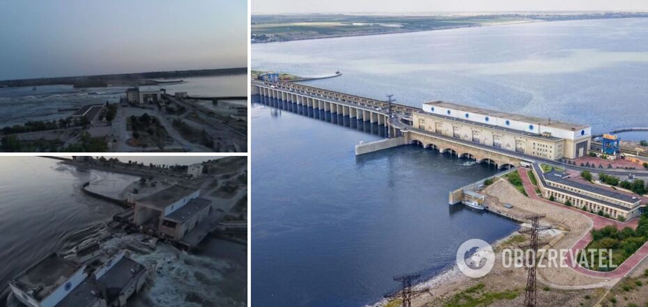The occupants blew up the Kakhovka HPP, the water level has risen: evacuation is announced. Photo and video