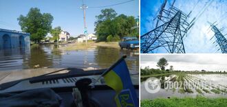 Plachkov said whether there is a threat of flooding of power facilities in the Kherson region