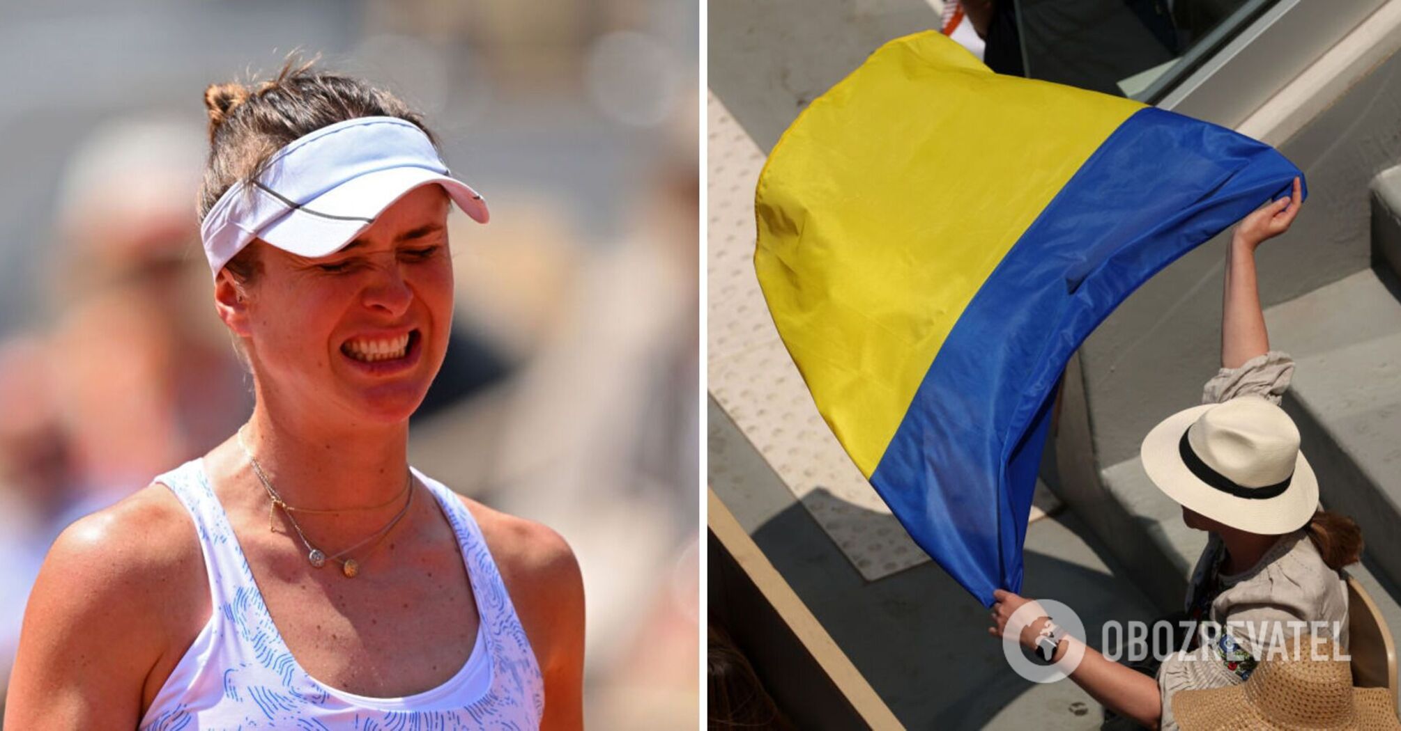 Ukrainian flag mocked at Roland Garros before Svitolina's match with No.1 racket of Belarus