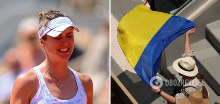 Ukrainian flag mocked at Roland Garros before Svitolina's match with No.1 racket of Belarus