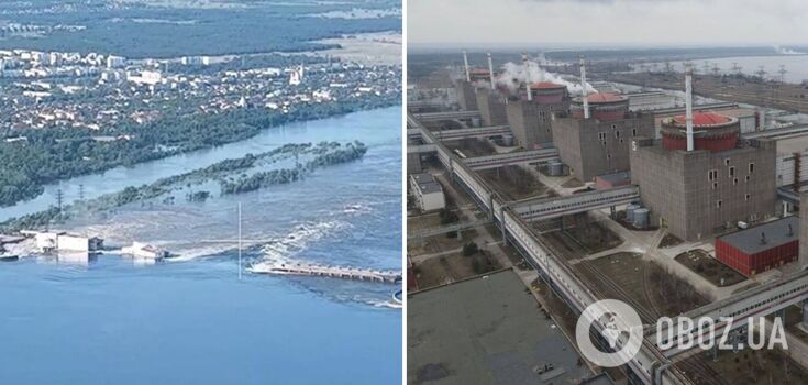 What is the threat to Zaporizhzhya NPP from the explosion of the Kakhovka HPP and whether a nuclear accident is possible: "Energoatom" statement