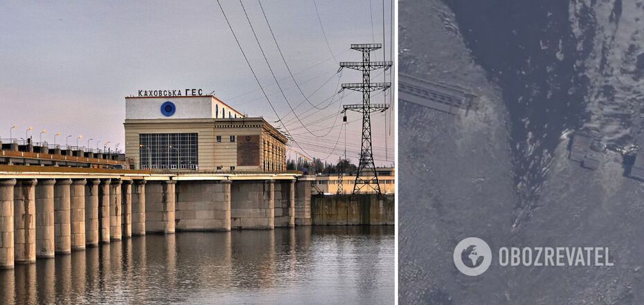 Jak wygląda Kakhovka HPP z satelity?