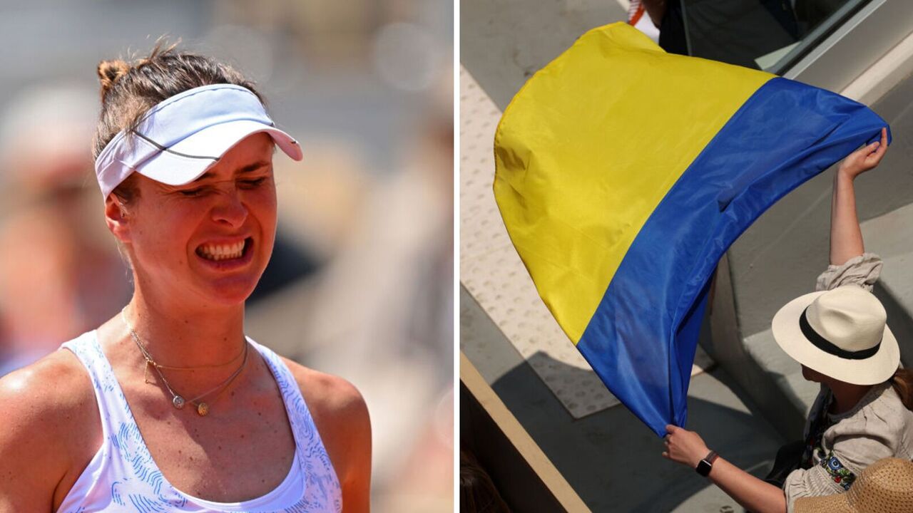 Ukrainian flag mocked at Roland Garros before Svitolina's match with No.1 racket of Belarus