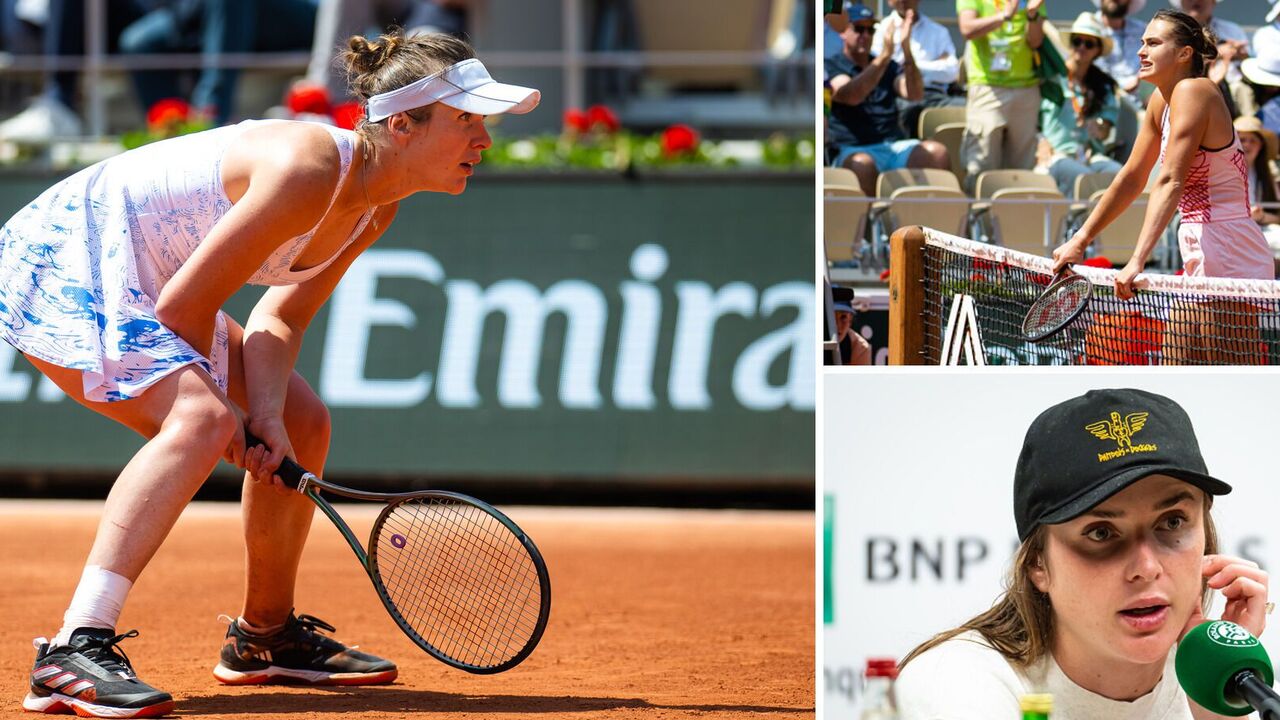 "The first reaction is "What are you doing?" Svitolina comments on the vile act of Belarus' No. 1