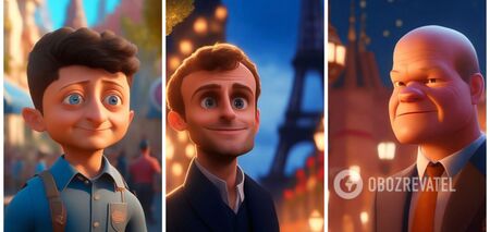 How Zelensky, Macron and Putin would look in Pixar cartoons: Artificial Intelligence drew leaders and an occupant