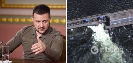 Zelensky on the consequences of the explosion of the Kakhovka HPP: hundreds of thousands of people were left without normal access to drinking water