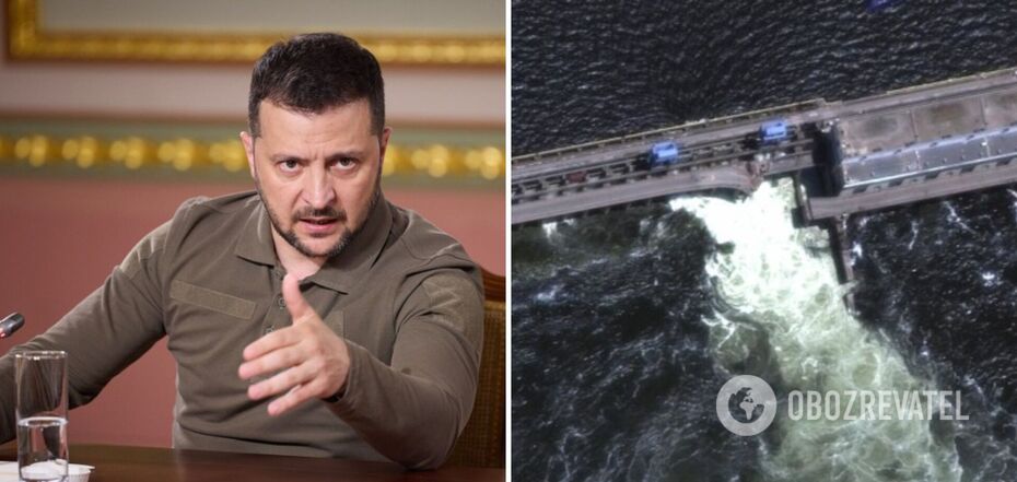 Zelensky on the consequences of the explosion of the Kakhovka HPP: hundreds of thousands of people were left without normal access to drinking water