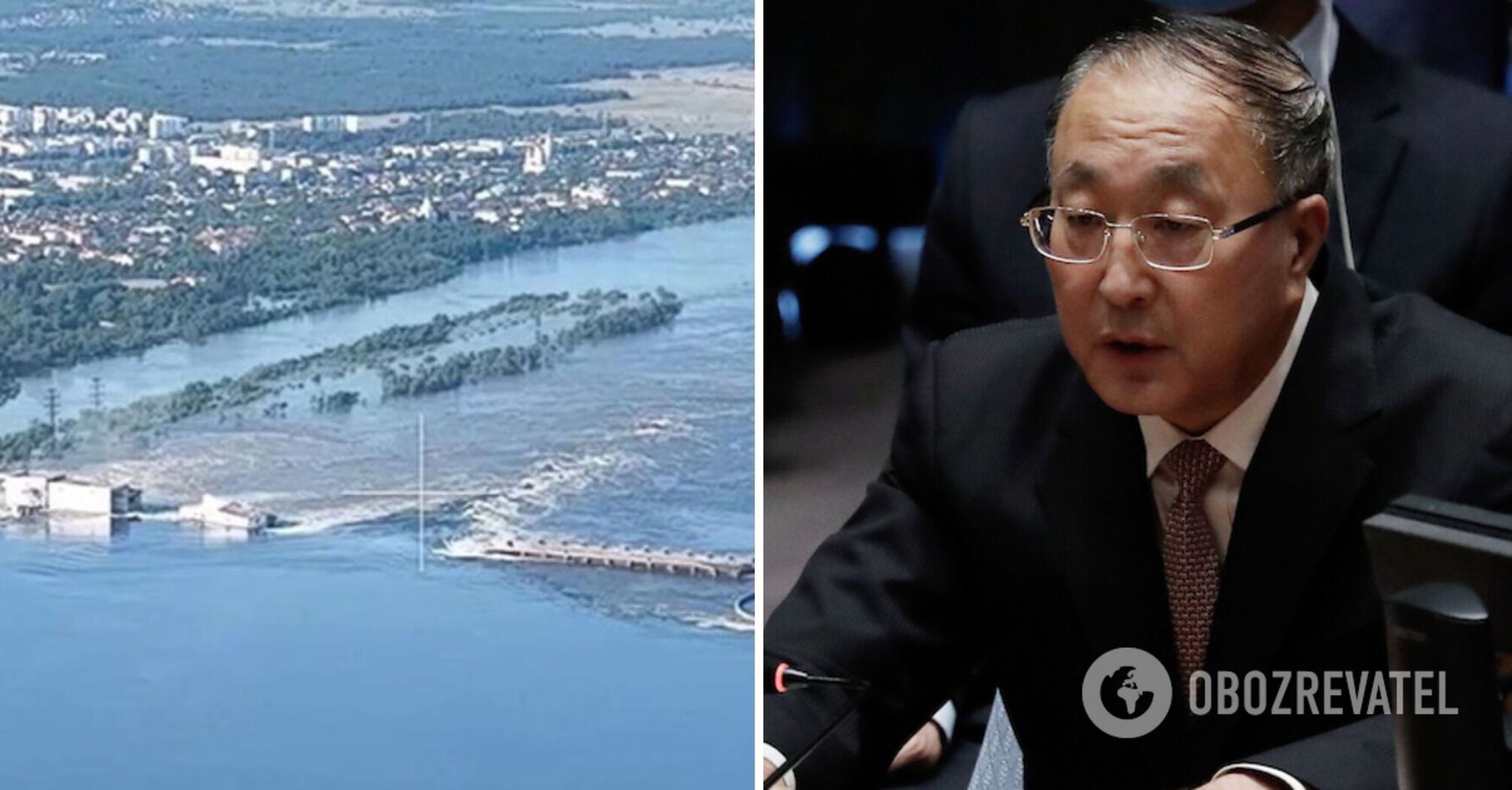 China reacted to the occupants' bombing of the Kakhovka hydroelectric power plant