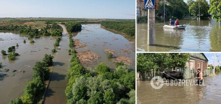 Maxar released new satellite images of the consequences of the occupiers' bombing of the Kakhovka hydroelectric power plant