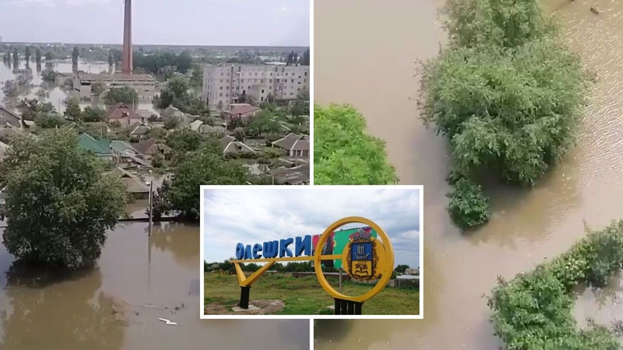 Occupied Oleshki goes under water, Ship Square in Kherson flooded completely: the terrible consequences of the occupants blowing up the hydroelectric power plant. Video