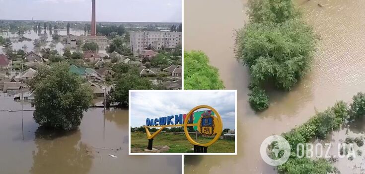 Occupied Oleshki goes under water, Ship Square in Kherson flooded completely: the terrible consequences of the occupants blowing up the hydroelectric power plant. Video