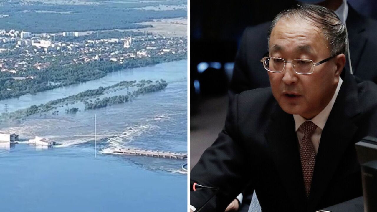 Chiny zareagowały na zbombardowanie przez okupantów elektrowni wodnej w Kachowce