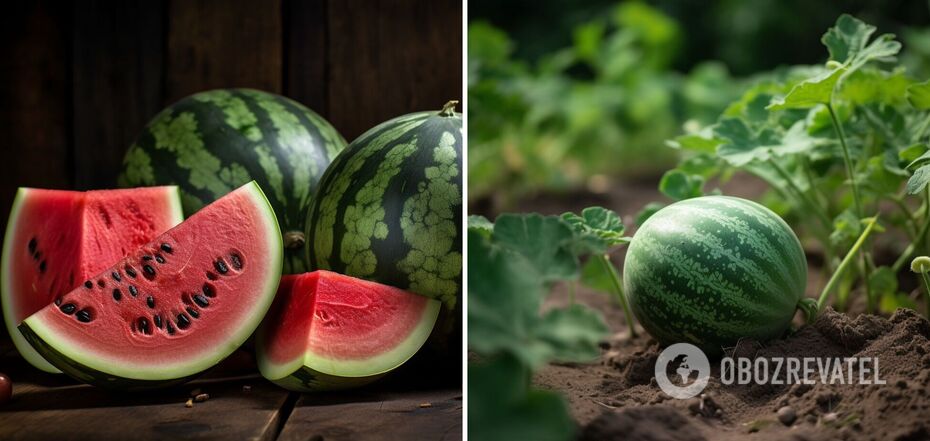 How to grow sweet large watermelons: the main rule