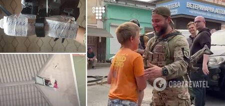 'Evacuation will happen. Santa': an aerial reconnaissance man meets the family from Oleshky he helped to save. A touching video