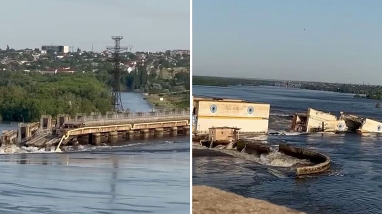 Catastrophe of impressive proportions: the network showed how the Kakhovka HPP and flooded villages nearby look like now. Video