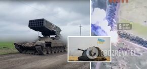 It burned to the ground: Ukrainian Armed Forces destroy enemy TOS-1A 'Solntsepyok' in Zaporizhzhia. Video.