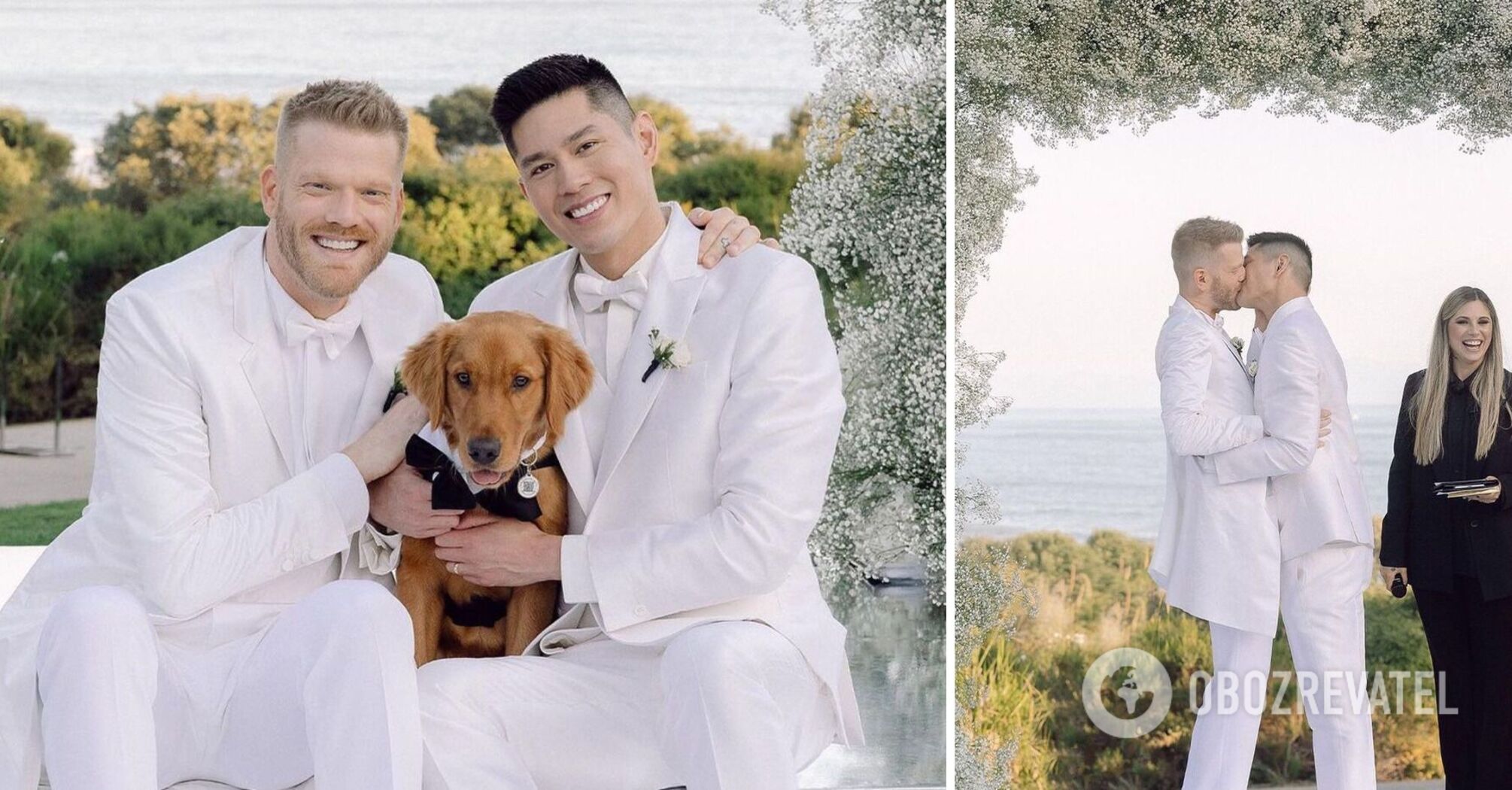 Pentatonix's lead singer played a luxurious wedding with his boyfriend and impressed the network with a groom's dance
