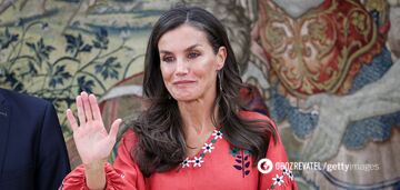 Queen Letizia of Spain impressed with a stylish look in an embroidered shirt from a Ukrainian brand. Photo