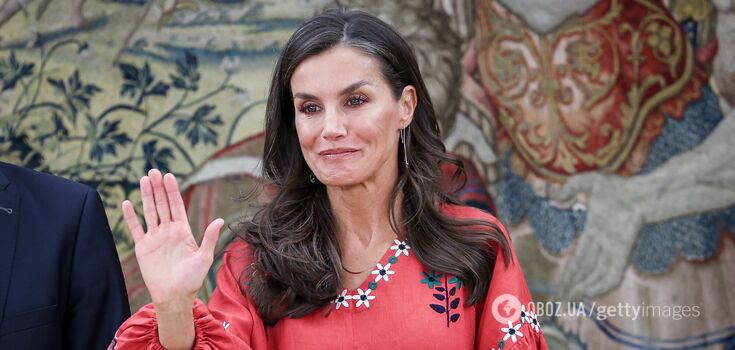 Queen Letizia of Spain impressed with a stylish look in an embroidered shirt from a Ukrainian brand. Photo