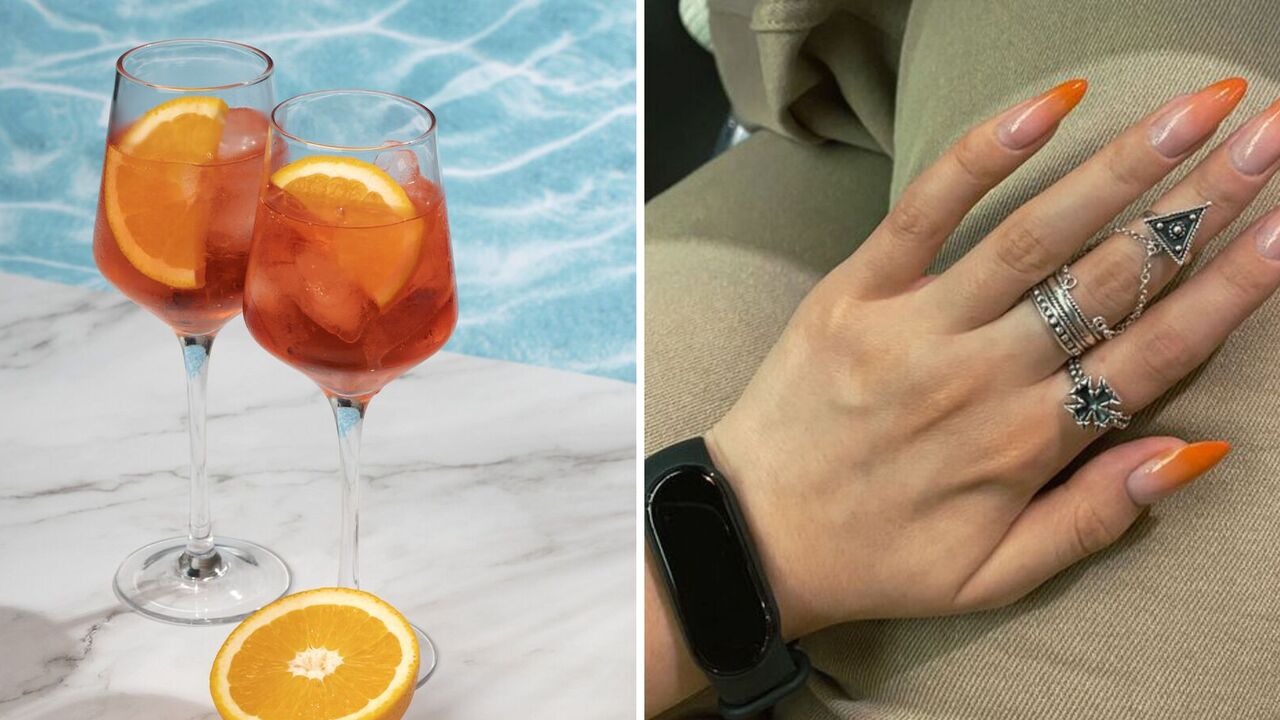 The most "bold" trend of the summer: what is the Aperol Spritz manicure, which conquered the fashionistas. Photo 