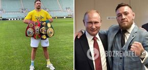 Usyk challenged Conor McGregor, who admired Putin, to a fight 