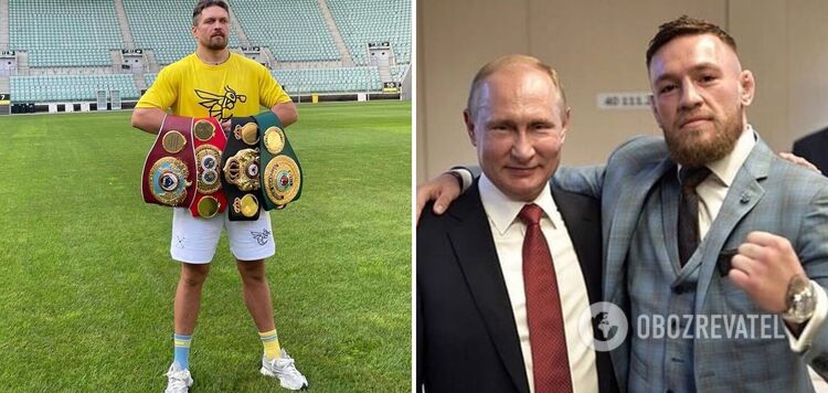 Usyk challenged Conor McGregor, who admired Putin, to a fight 