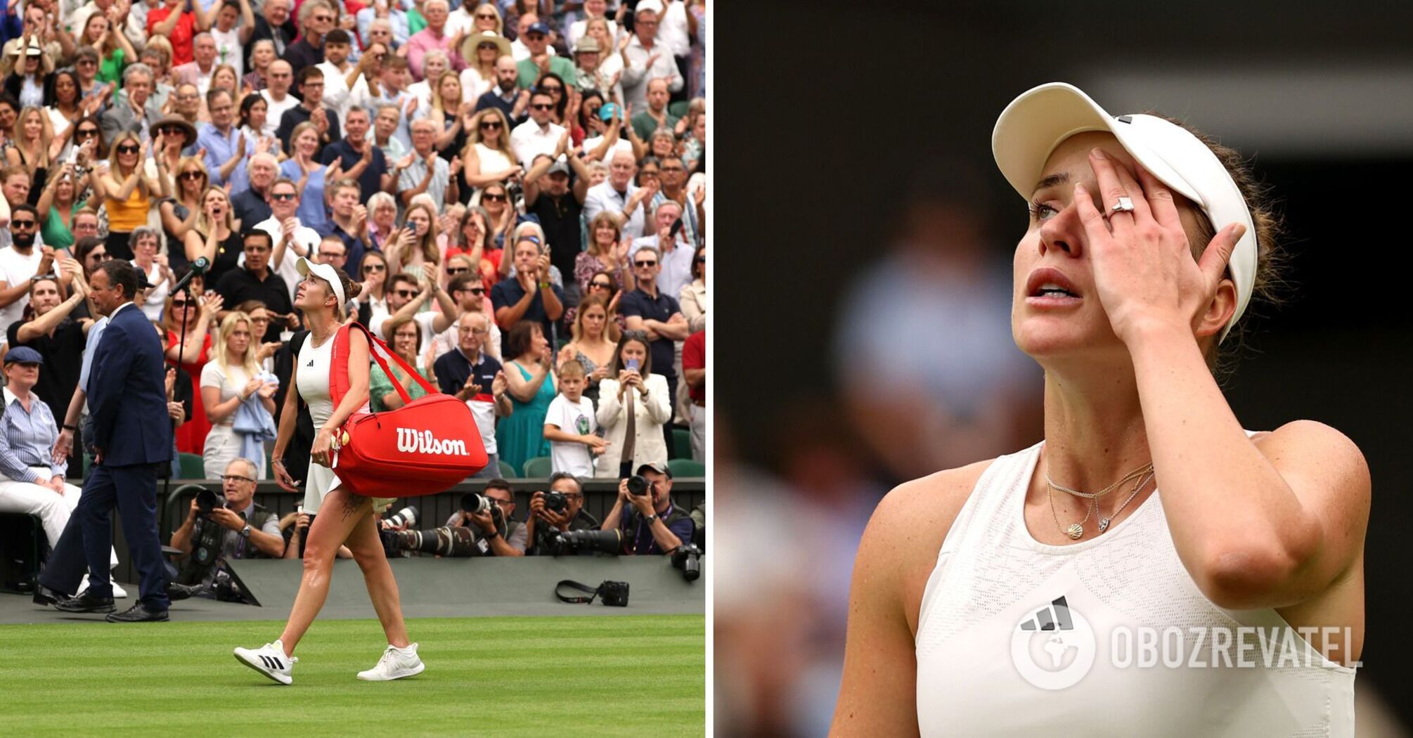 Svitolina leaves centre court in tears at Wimbledon. Video