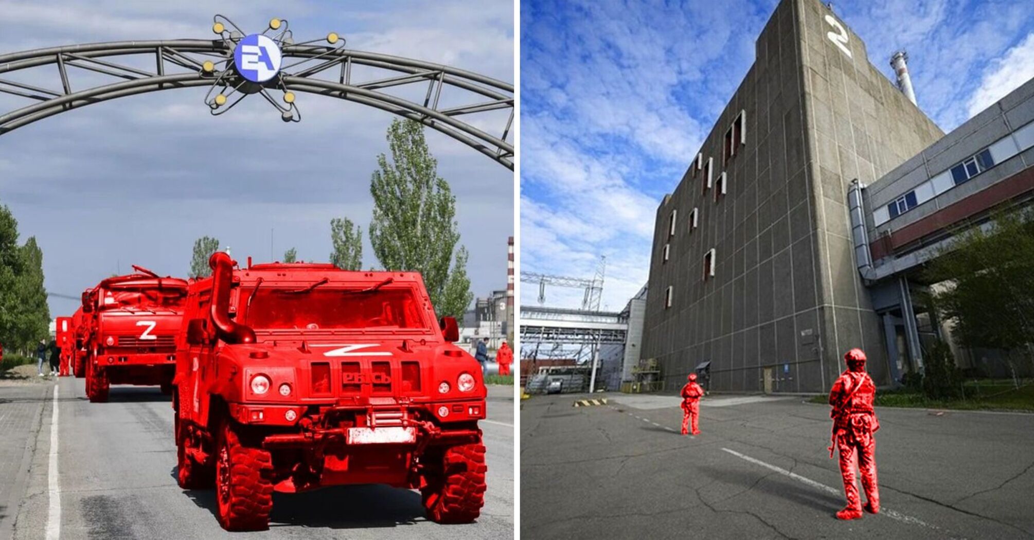 Około 500 Rosjan przebywa obecnie w elektrowni jądrowej Zaporoże