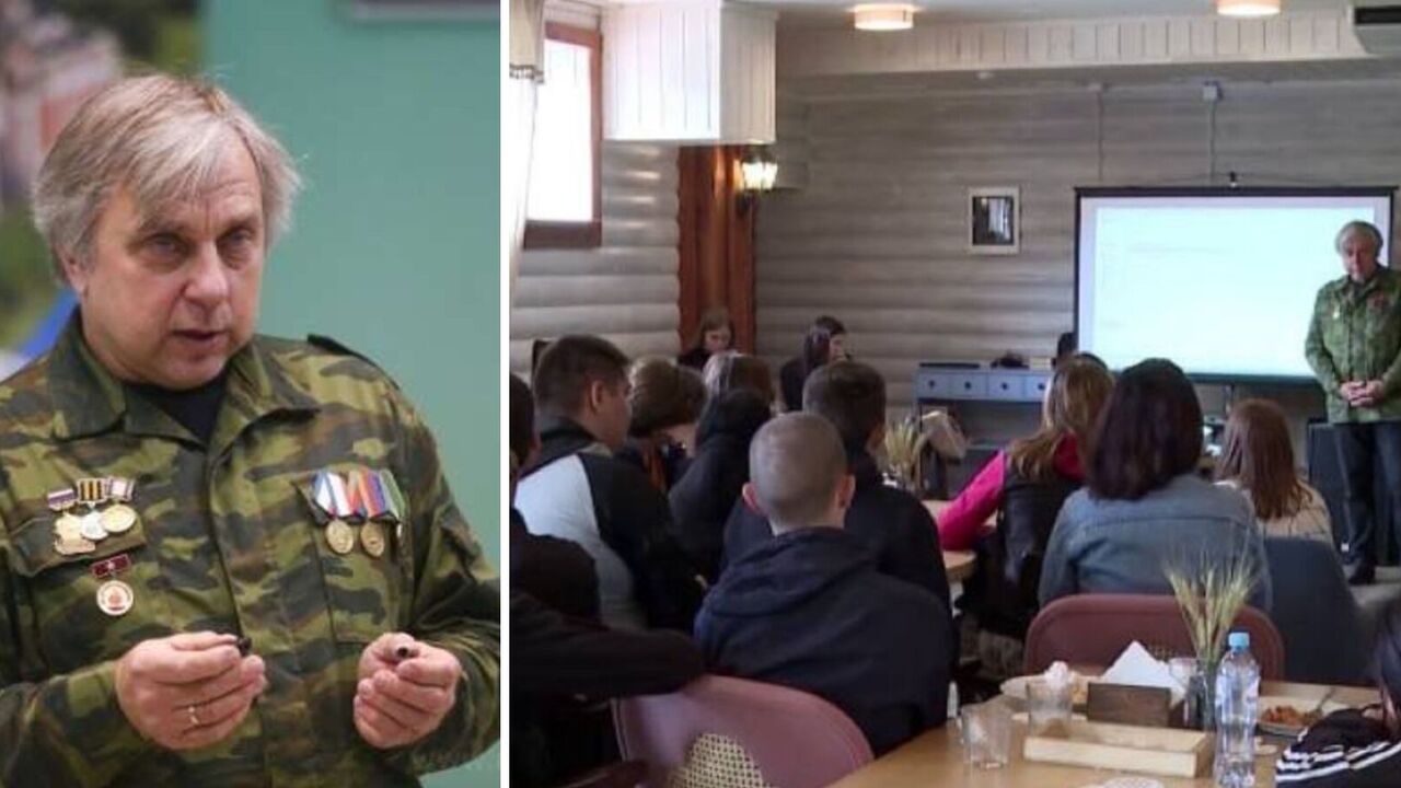 Occupational "authorities" In Zaporizhzhia invited a suspect of pedophilia to the school: he gave children a "lesson of courage". Photo
