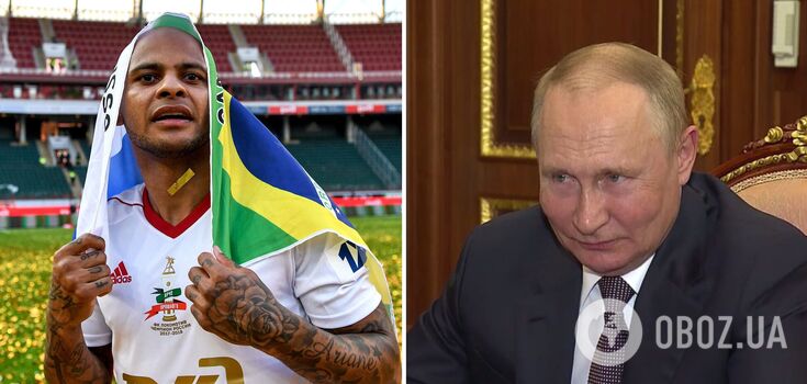 Brazilian soccer player admired Putin's "strength and confidence", prompting jeers from Russians