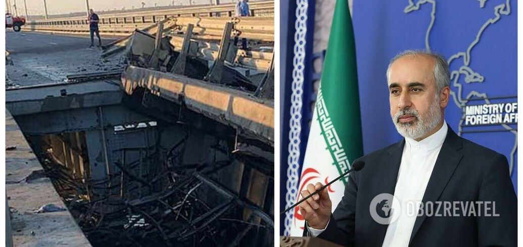 "Such actions undermine security": the Iranian Foreign Ministry reacted cynically to the explosions on the Crimean bridge