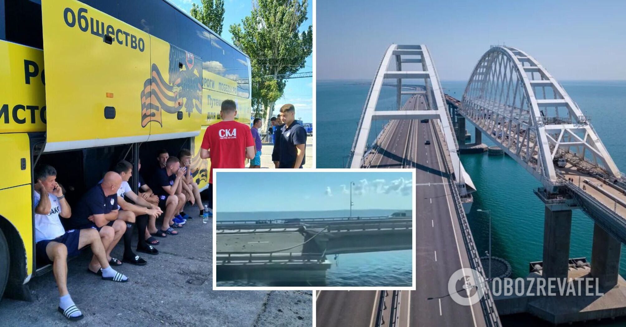 Autobus prawie się zawalił: Rosyjscy piłkarze zaatakowani na krymskim moście po meczu w Sewastopolu